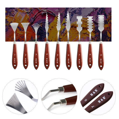 H&B High performance customized popular artist's palette knife set