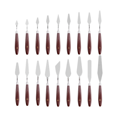 H&B набор ножей для смешивания металлических красок различной формы, цветных красок