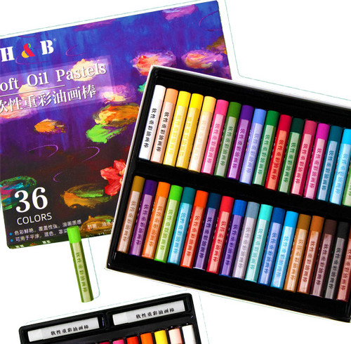 H&B 24/36pcs oil pastels for kid Art supplies oil pastels art for wholesale