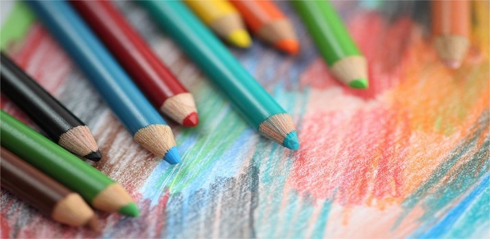 объемные цветные карандаши