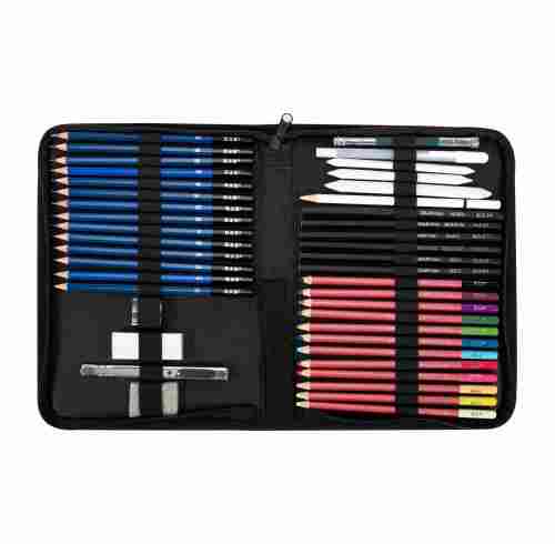 H&B professional wholesale 42pcs sktech drawing pencil set