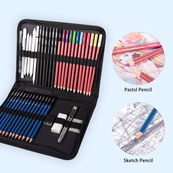 H&B professional wholesale 42pcs sktech drawing pencil set