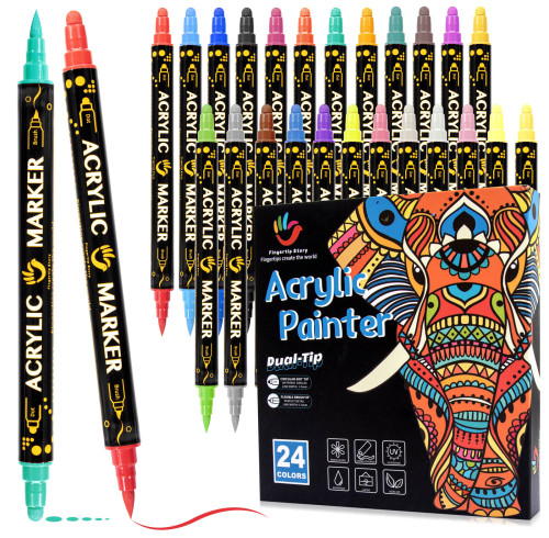H&B Acrylic Paint Marker Set Wholesale – 36 Color Pack for Global Distributors with OEM/ODM Services