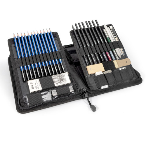 H&B 40Pcs sketching drawing and pencil set for kid pencil drawing for wholesale