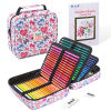 Custom 72/120/180 Colors Multi-slot Colored Pencil Set in Zippered Nylon Case for Art Supplies