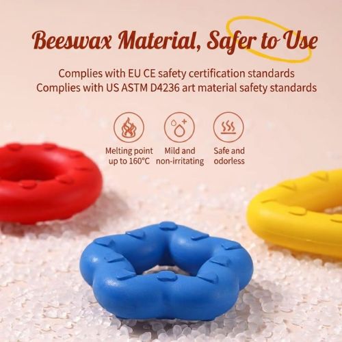 H&B Washable Oil Pastels for Kids - 24 Colors Non-Toxic Art Crayons