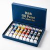 H&B Oil Paint 24 Colors Set
