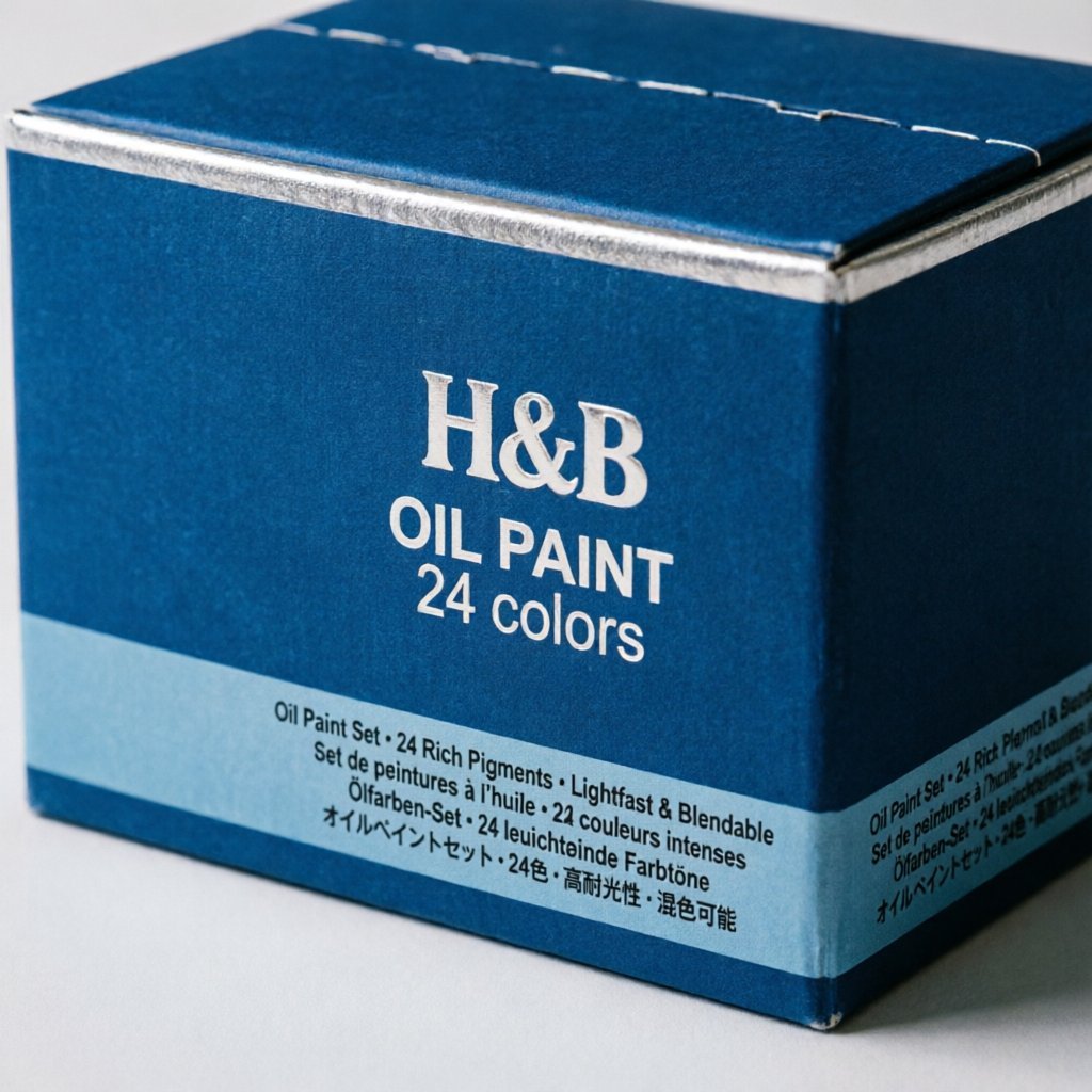 H&B Oil Paint packaging