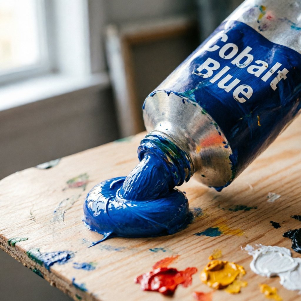 Oil paint on palette