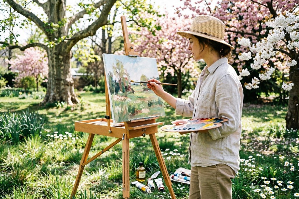 Plein air painting
