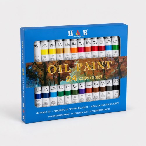 H&B 24pcs Color Artist Acrylic Paint Set for Kids