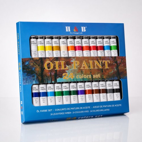 H&B 24pcs Color Artist Acrylic Paint Set for Kids