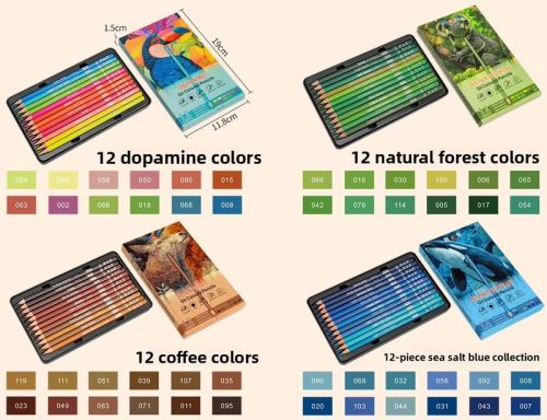 H&B Art 12 Colors Oil-Based Colored Pencils 3.0mm Core – Professional Drawing & Sketching Supplies for Artists Students – Non-Toxic ASTM Certified OEM Wholesale Manufacturer Supplier