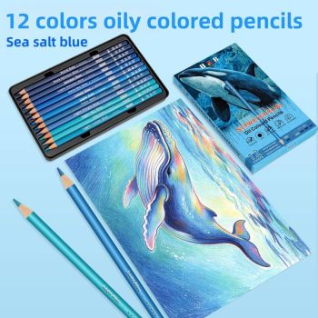 H&B  12 Colors Oil-Based Colored Pencils 3.0mm Core – Professional Drawing & Sketching Supplies for Artists Students – Non-Toxic ASTM Certified OEM Wholesale Manufacturer Supplier
