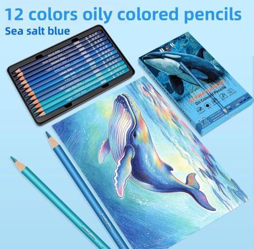 H&B 12 Colors Oil-Based Colored Pencils 3.0mm Core – Professional Drawing & Sketching Supplies for Artists Students – Non-Toxic ASTM Certified OEM Wholesale Manufacturer Supplier