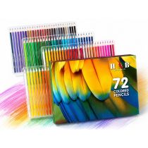 H&B 72/120 Colors Oil-Based Colored Pencils Set – Water-Soluble Wooden Colored Pencils with PP Box for Drawing & Sketching – Non-Toxic ASTM Certified OEM Custom Logo Wholesale Manufacturer Supplier