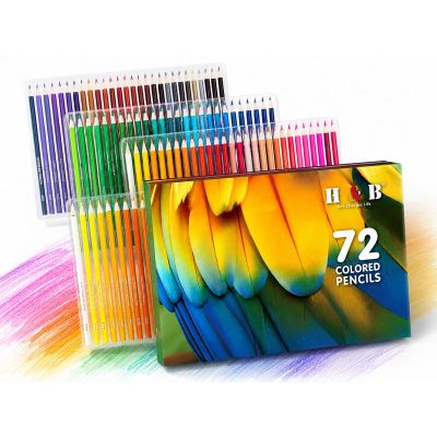 H&B 72/120 Colors Oil-Based Colored Pencils Set – Water-Soluble Wooden Colored Pencils with PP Box for Drawing & Sketching – Non-Toxic ASTM Certified OEM Custom Logo Wholesale Manufacturer Supplier