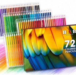 H&B 72/120 Colors Oil-Based Colored Pencils Set – Water-Soluble Wooden Colored Pencils with PP Box for Drawing & Sketching – Non-Toxic ASTM Certified OEM Custom Logo Wholesale Manufacturer Supplier