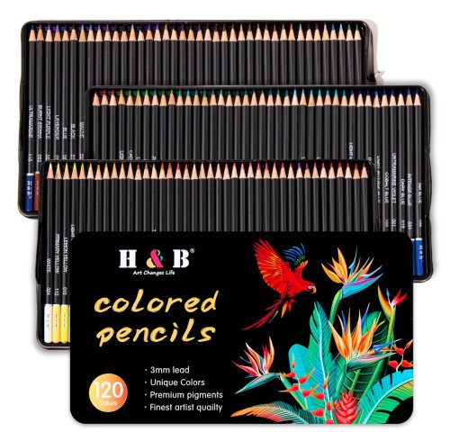 Watercolor Pencil Tin Box | 72 & 120 Color OEM Range for Art Brands