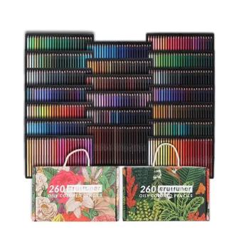High-Capacity Colored Pencil Collection for Art Studios | 260/520 Tin Box Options