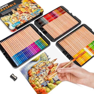 H&B 72-Color Artist-Grade Erasable Colored Pencil Set | OEM & Wholesale
