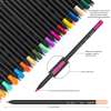 12-Color Oil-Based Colored Pencil Set with Black Wood Triangular Barrels