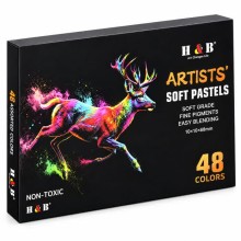 New Product Launch: H&B 48-Color Artist Soft Pastels Set in Gift Box