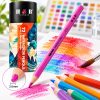 72-Color Water-Soluble Colored Pencil Set in Paper Tube