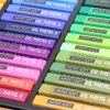 48-Color Ultra-Soft Square Oil Pastel Set in Wooden Box