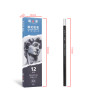 12 Pack Professional Charcoal Pencils – Soft, Medium or Hard