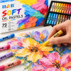 72 Color Soft Oil Pastel Set for Drawing and Blending
