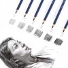 9 Piece Graphite Sketching Pencil Set with Eraser and Sharpener