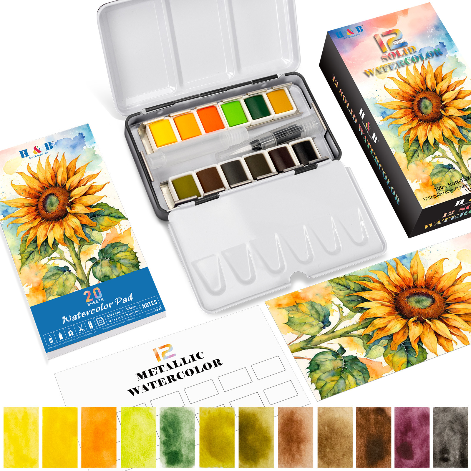 Watercolor painting examples