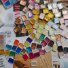 Single Pearlescent Metallic Watercolor Paint Pan