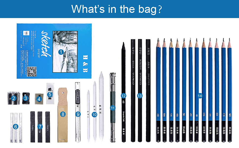 drawing pencil set