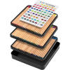 H&B Art Professional 48/72 Colors Pastel Pencils Set for Artists – High Pigment Dry Media Pencils for Fine Detailing, Portraits & Shading – ASTM D-4236 Certified Non-toxic Gift Box