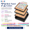 H&B Art Professional 48/72 Colors Pastel Pencils Set for Artists – High Pigment Dry Media Pencils for Fine Detailing, Portraits & Shading – ASTM D-4236 Certified Non-toxic Gift Box