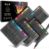 12/24/48/72/120 Color Black Wooden Oily Black Edition Colored Pencil Triangle Rod Pencil Set Artist Level Wholesale Customizable