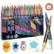 H&B Art Dual-Tip Dual-Color Glitter Acrylic Markers Set – 12/24/36/48/60 Colors Non-Toxic Paint Pens for Rock Painting, Canvas Art & DIY Crafts – Custom Logo OEM Wholesale Bulk