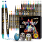 H&B Dual-Tip Acrylic Paint Markers Set 24/36/48 Colors – Quick-Dry Non-Toxic Paint Pens with Fine & Brush Tips for Rock Painting, Canvas, Ceramic & Fabric – OEM Private Label Wholesale Art Supplies