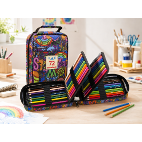 H&B Art 72 Colors Professional Soft Core Colored Pencils Set – Artist-Grade Round Barrel Pencils for Blending & Layering – OEM Wholesale