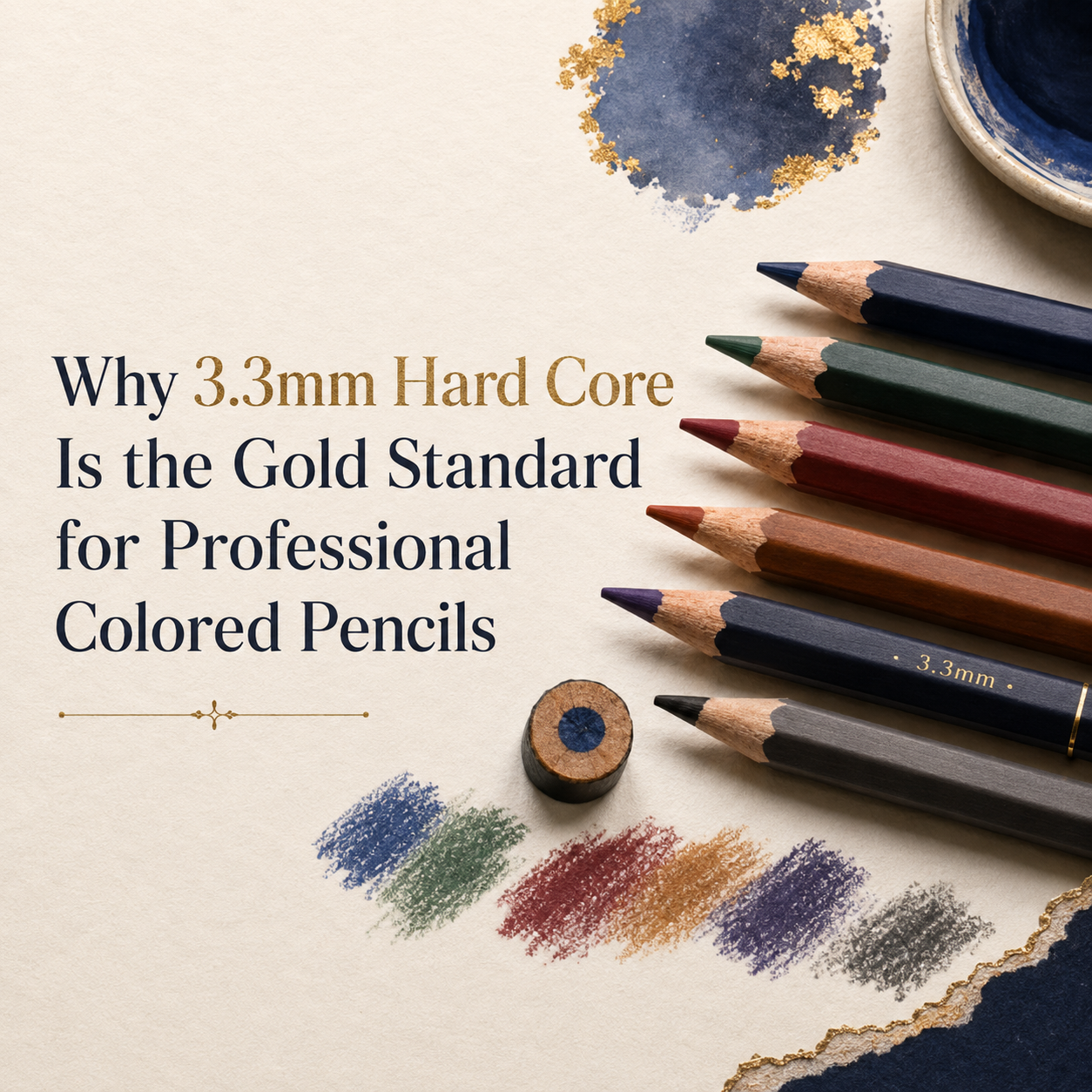 Why 3.3mm Hard Core is the Gold Standard for Professional Colored Pencils