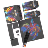 H&B Black Wood Colored Pencil Set with Storage Case & Accessories (48/72/120 Colors)