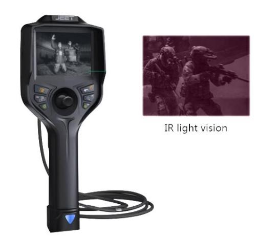 6MM TJ Series IR & white dual lights Police Security Videoscope
