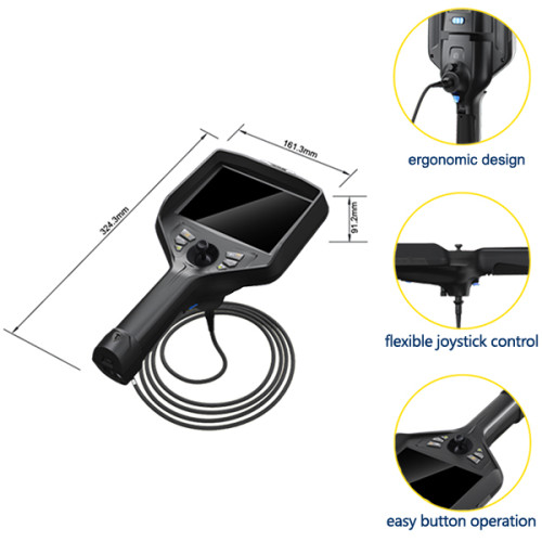 T51X Series 2.8mm Industrial Endoscope/ 4 Way Articulating Borescope/Joystick Videoscope