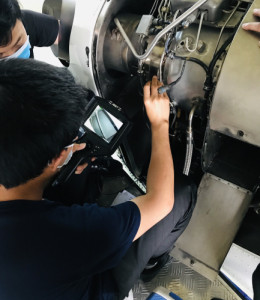 Industrial borescope application for aeroengine