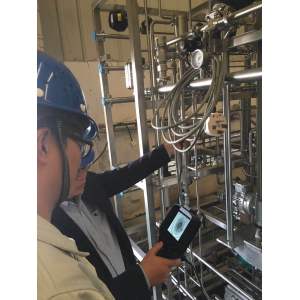 Aplicación de videoboroscopio en la industria farmacéutica.