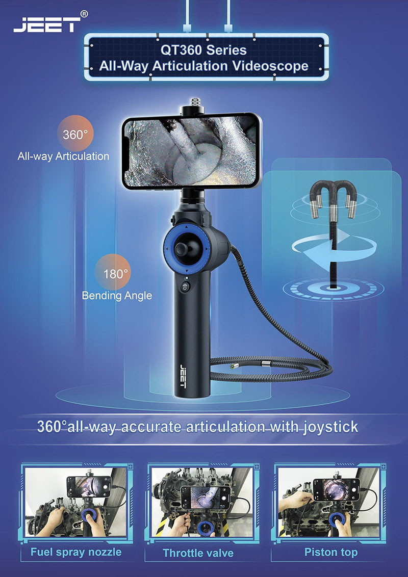QT360 Series All-Way Articulation Videoscope