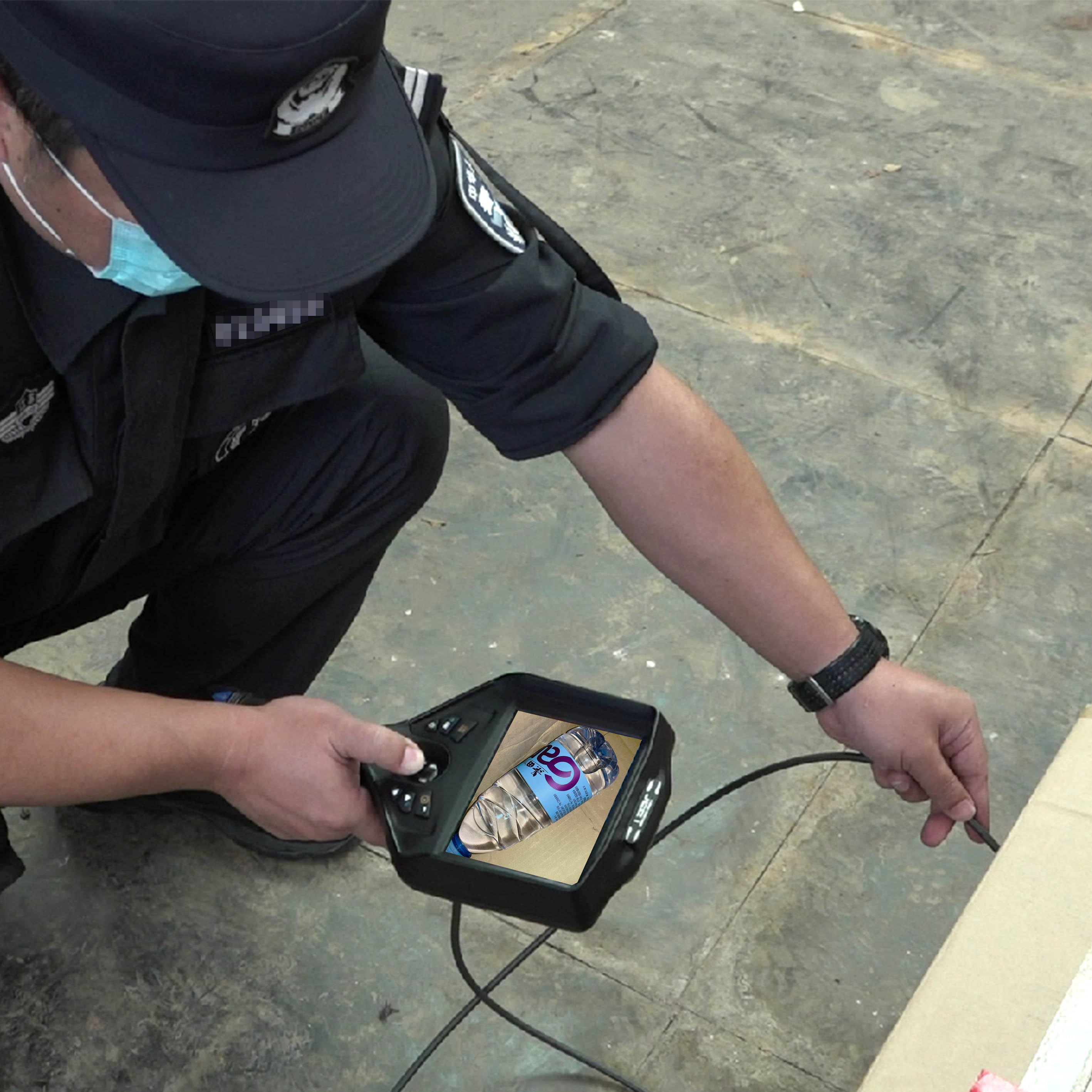 Law enforcement videoscope inspection in confined space