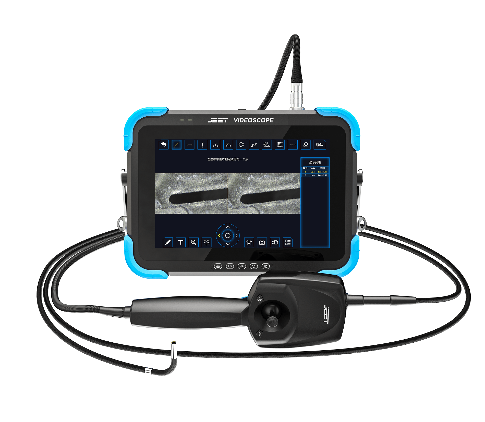 Advantages of industrial video endoscope in fatigue test of civil aircraft